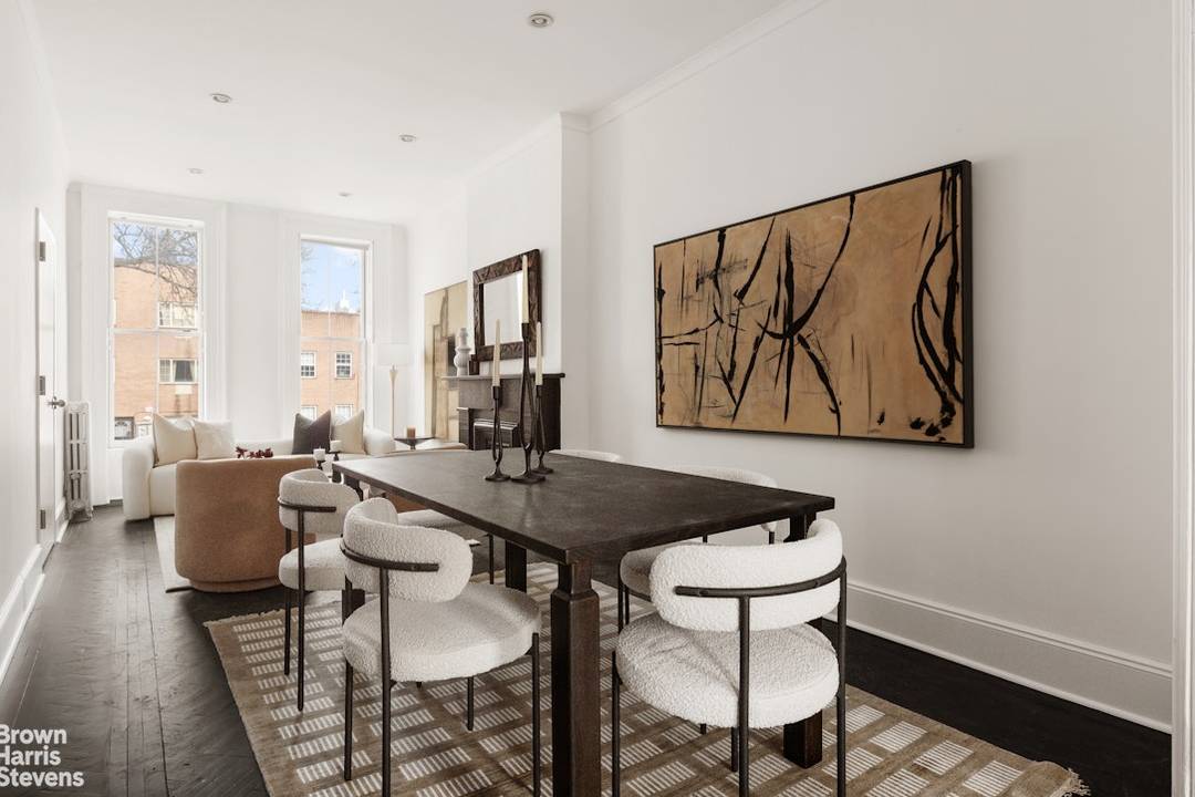 Bold design meets classic Brooklyn character in this striking Stuyvesant Heights townhouse offering spanning two thoughtfully designed units.