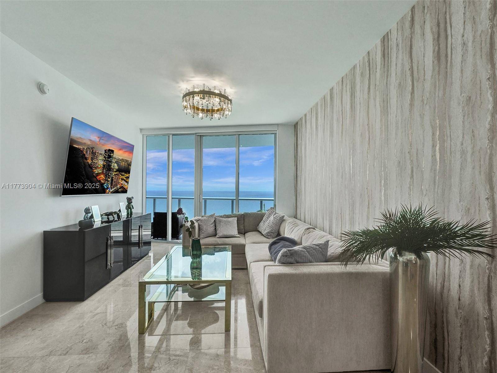Spectacular 1 Bedroom Den 2 Bath Residence with Direct Ocean View in Sunny Isles Beach !