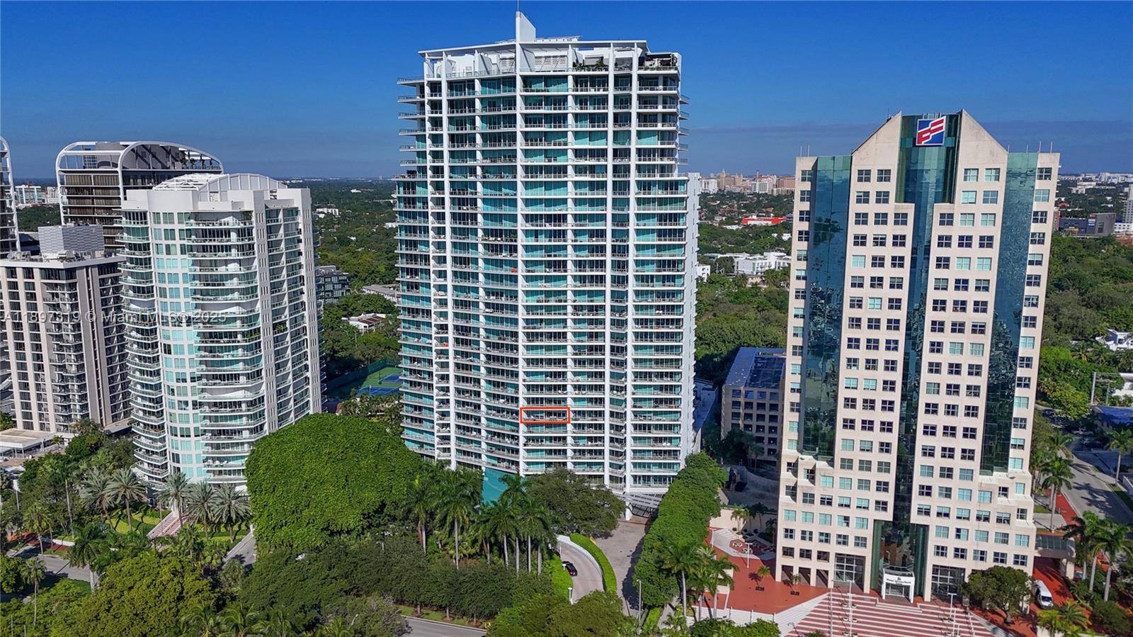 Elegant 9th floor residence at the exclusive Grovenor House in Coconut Grove with 2, 640 SF of luxurious living.