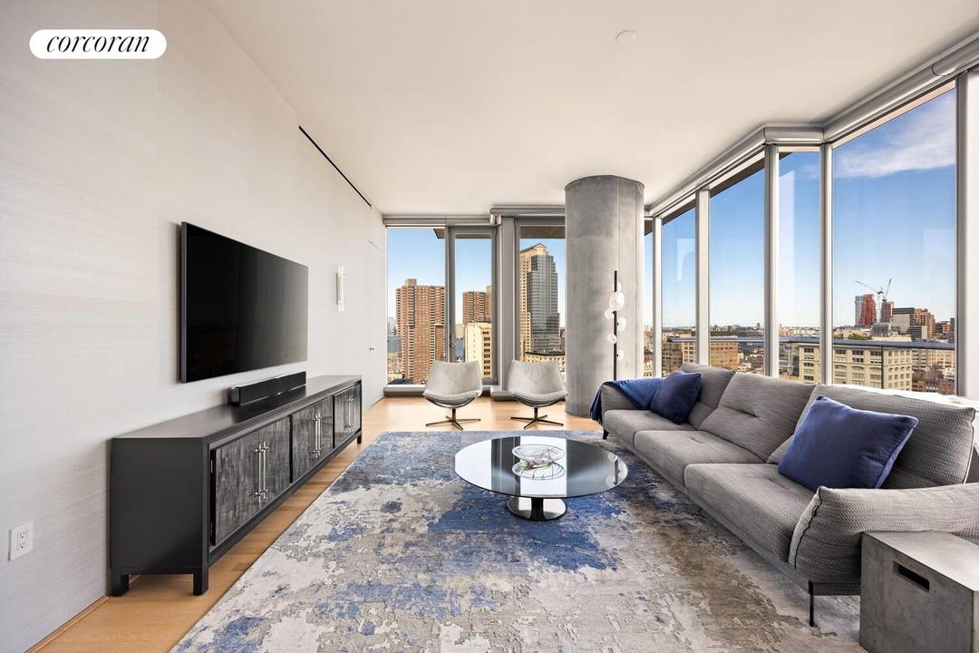 Rare Corner 2 Bedroom with Skyline amp ; Hudson River Views at the Iconic 56 Leonard.