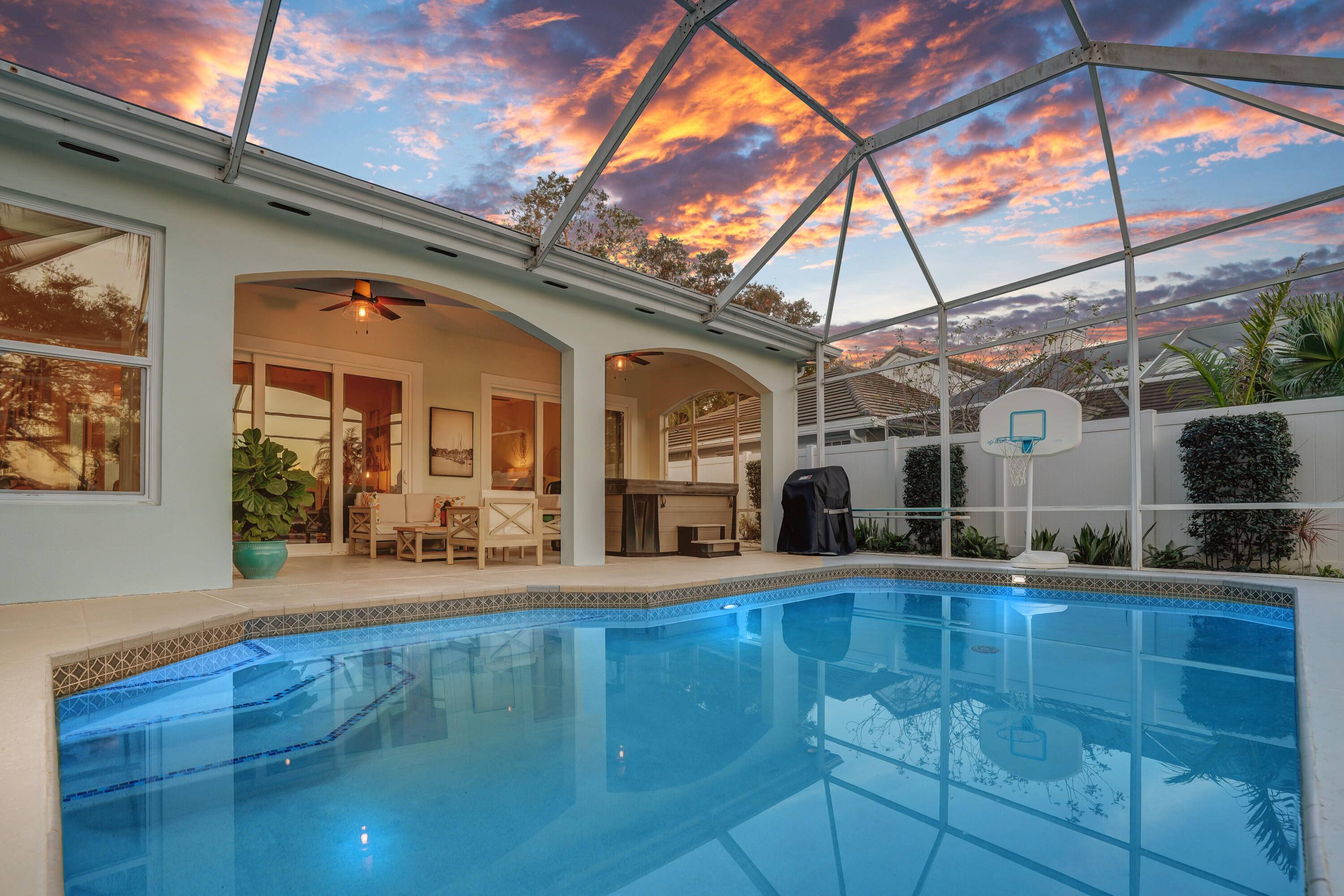 LONG LAKE VIEWS ! 3 Bed Den, 2 Bath, CBS Masterpiece w heated pool, IMPACT GLASS S.