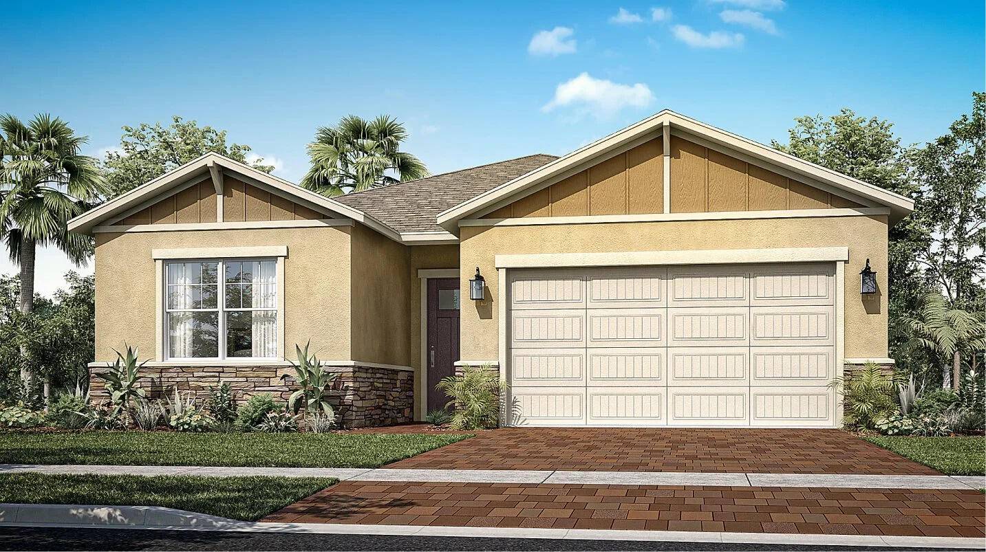 Exclusive to active adults 55 and better, this single story home's open design gives it a modern flare.