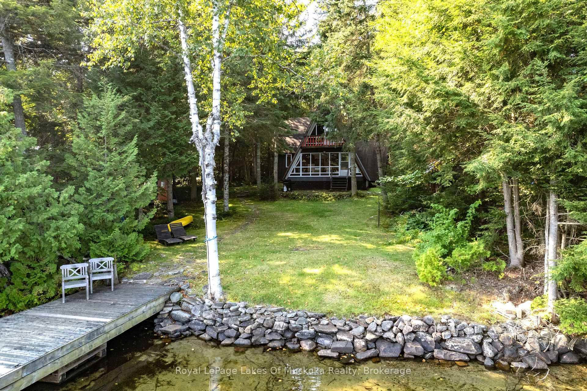 A flash back to the 70s, this vintage A frame cottage has stood the test of time.