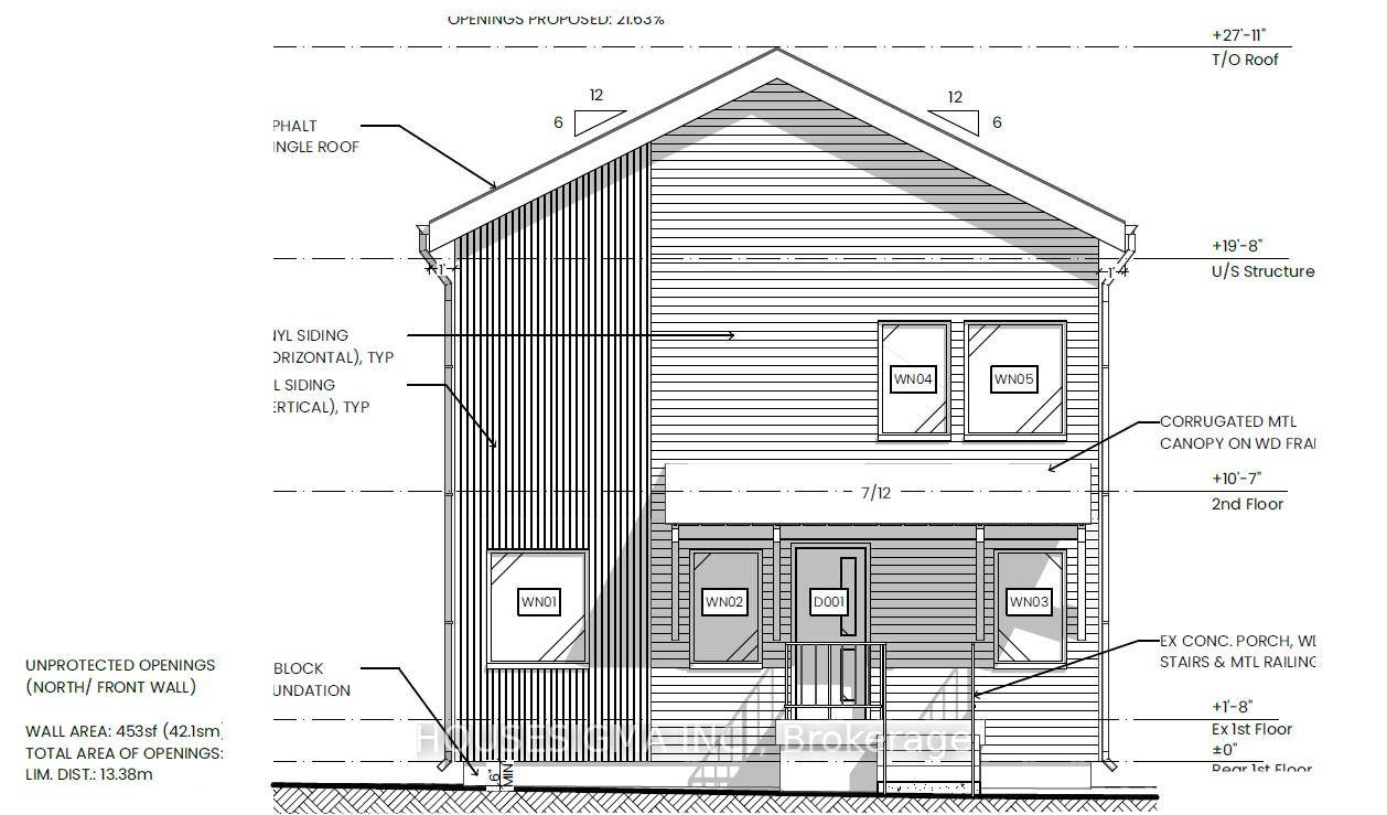 Property with building permit for 2 X one bedroom and 1 X Three bedroom unit.