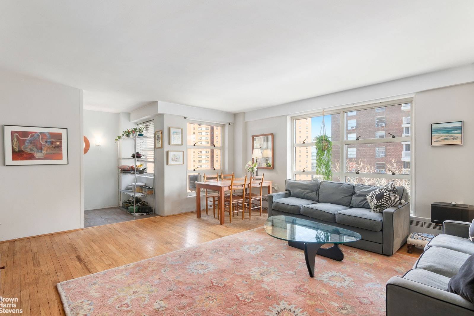 Spacious and bright, this two bedroom is a great opportunity for a cheerful, functional home.
