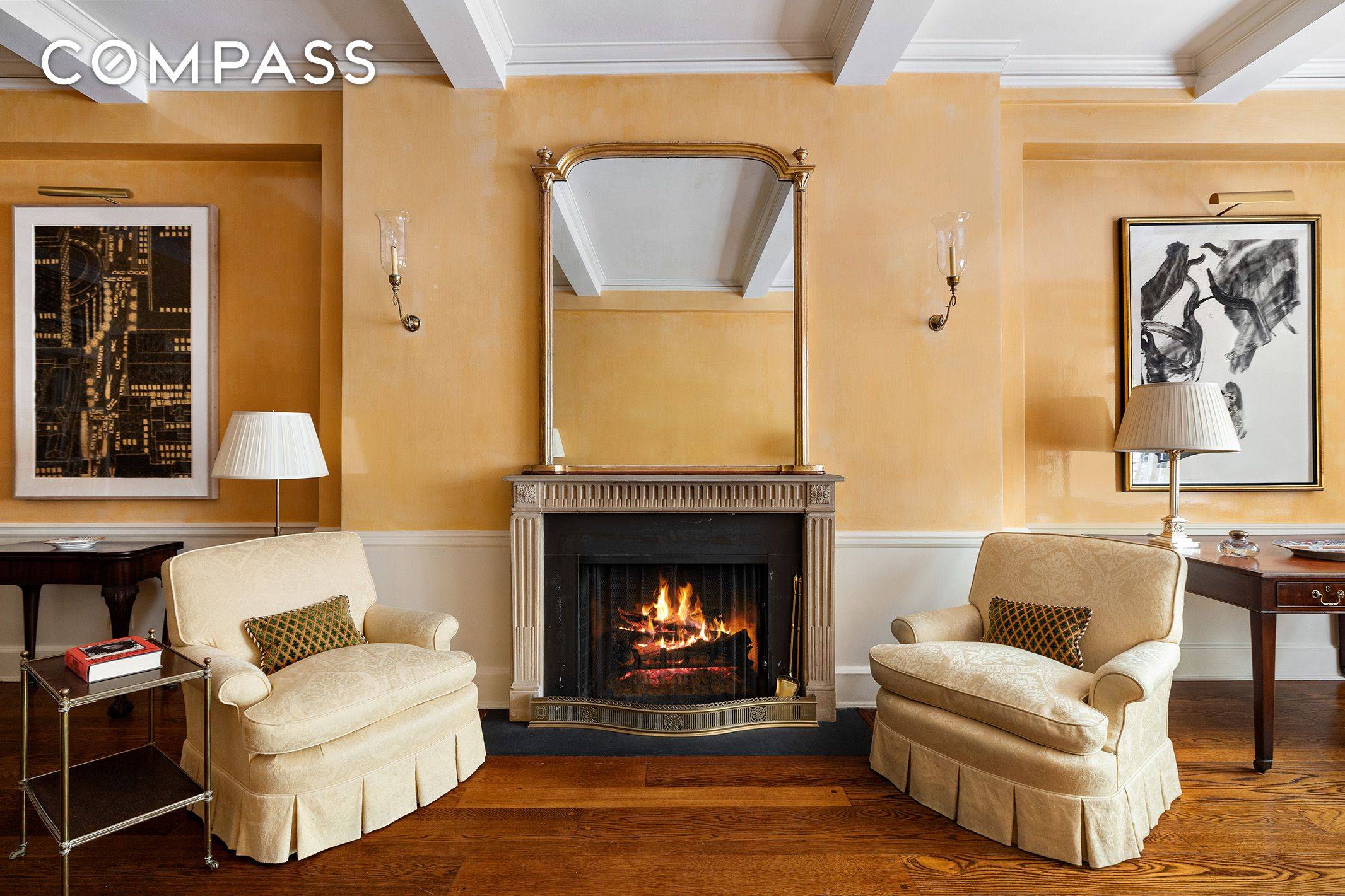 Off Park Avenue is this rarely available, light filled, Classic Five room prewar residence at the prestigious Millan House.