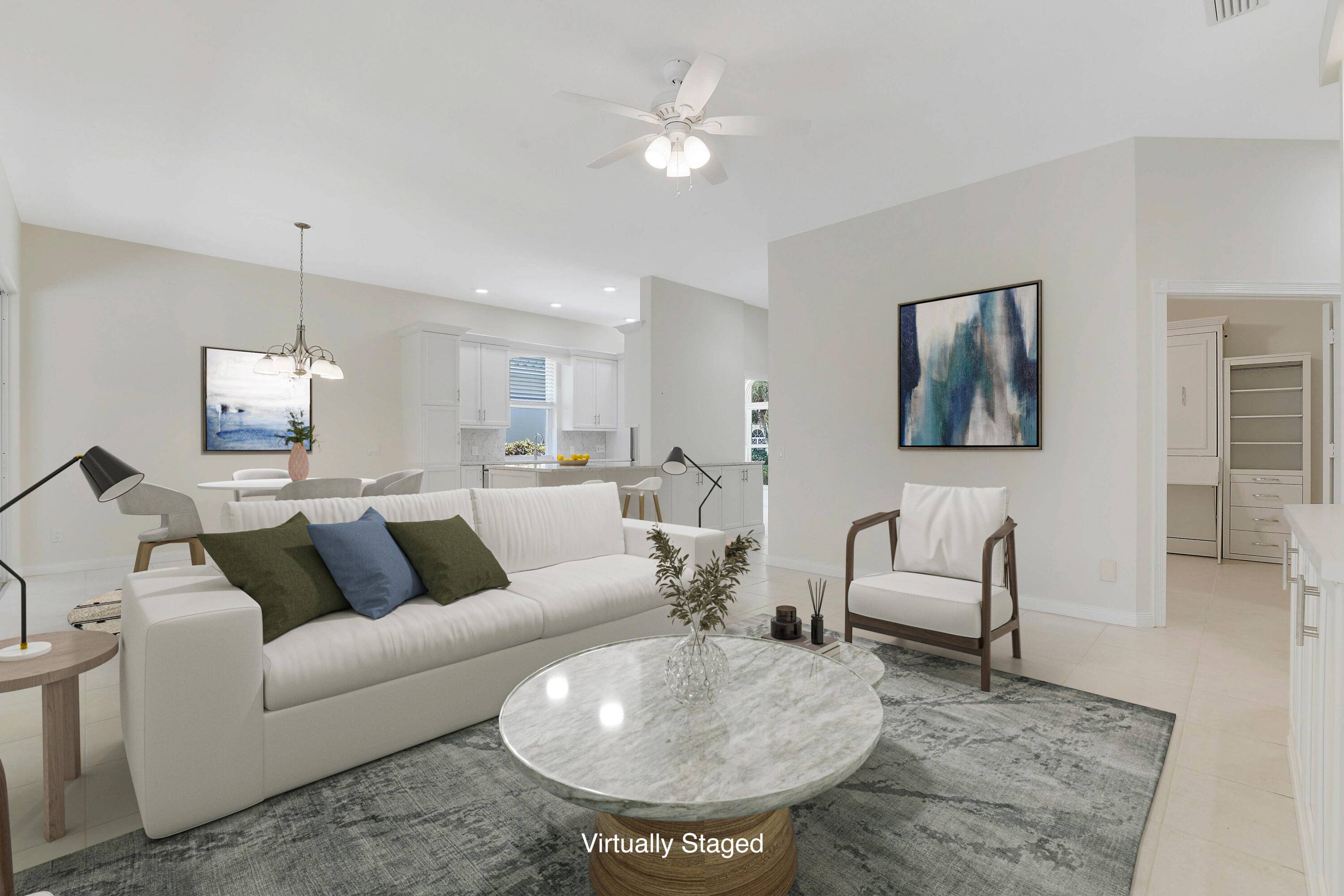 Nestled within the highly sought after Oaks East Community of Palm Beach Gardens, this 3 bedroom, 2 bath home offers an exceptional lifestyle in a serene setting.