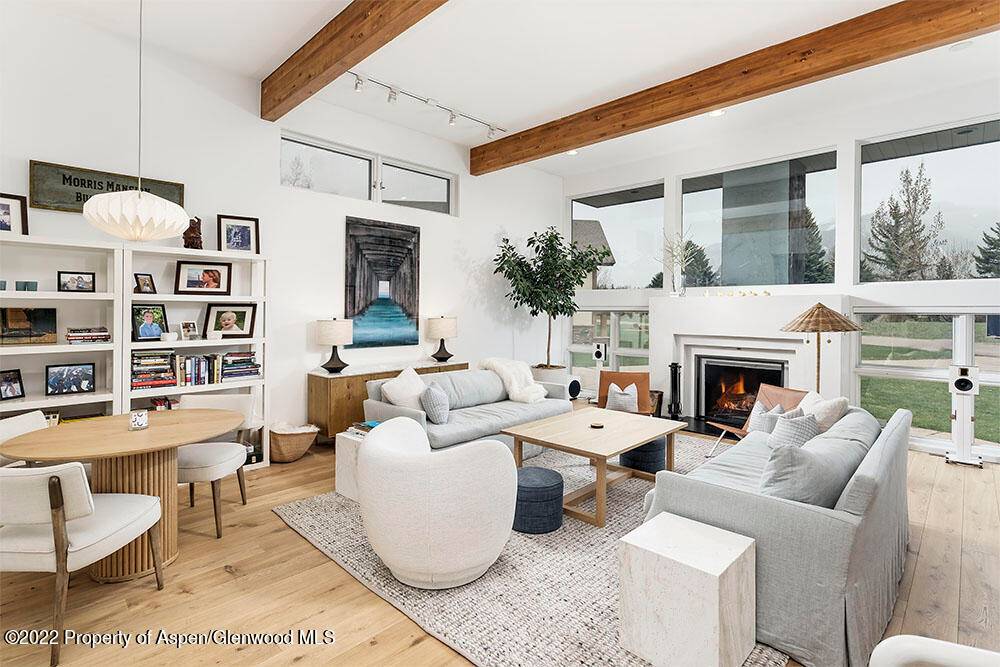 Quintessential Aspen summer rental situated on the second fairway of the Aspen Golf Course offers breathtaking views of Independence Pass, Maroon Bells, Buttermilk and beyond !