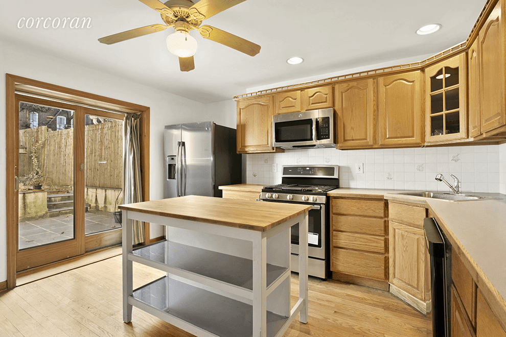 Lovely and huge pre war 3 bed 2 bath duplex with garden and full basement a half block from McGolrick Park.