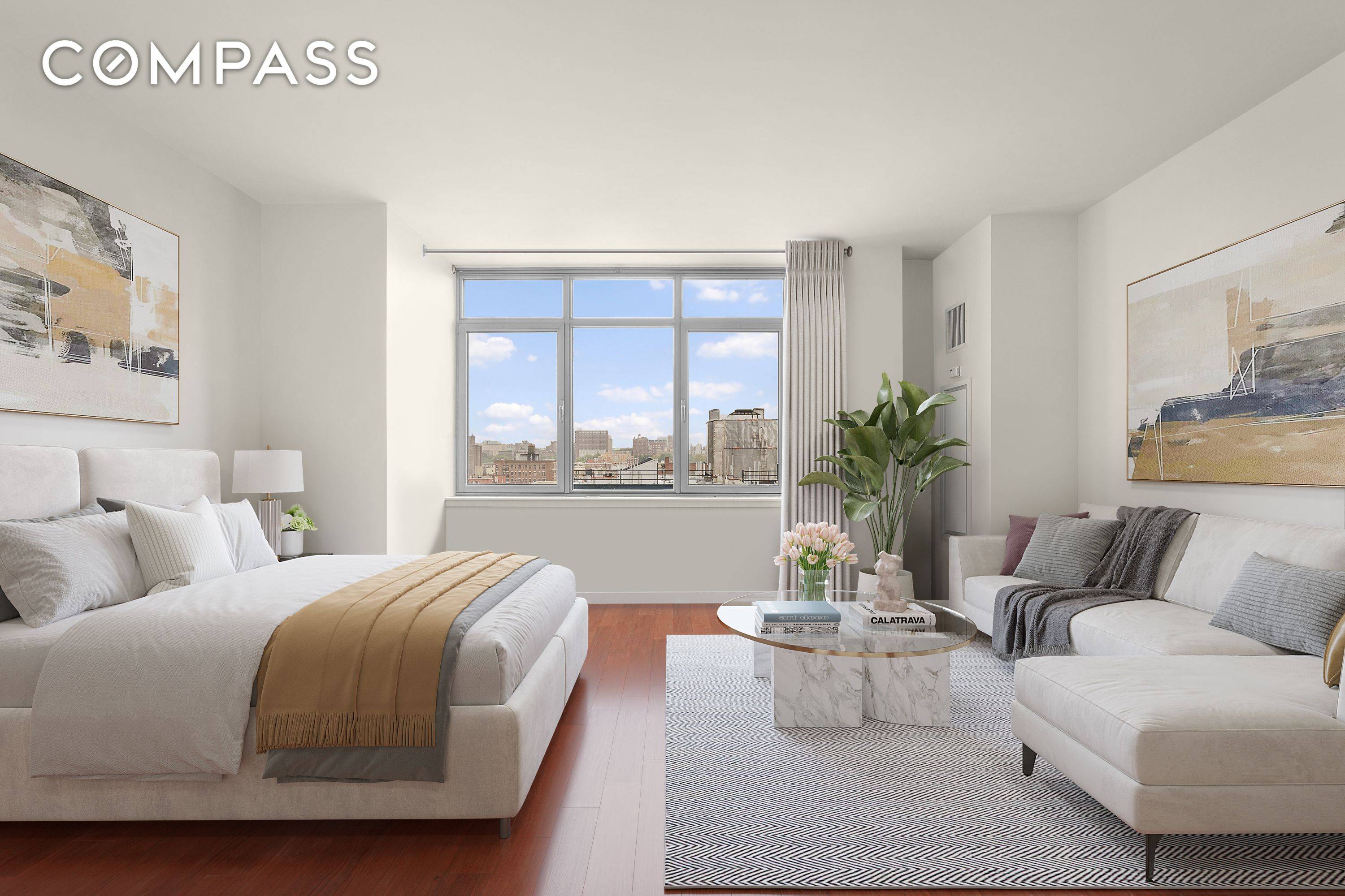 DREAM FOR INVESTORS AS PERFECT TENANT IN PLACE The XLarge Alcove Studio has everything you need, from high ceilings, to gorgeous open western view, many closets, and a washer and ...