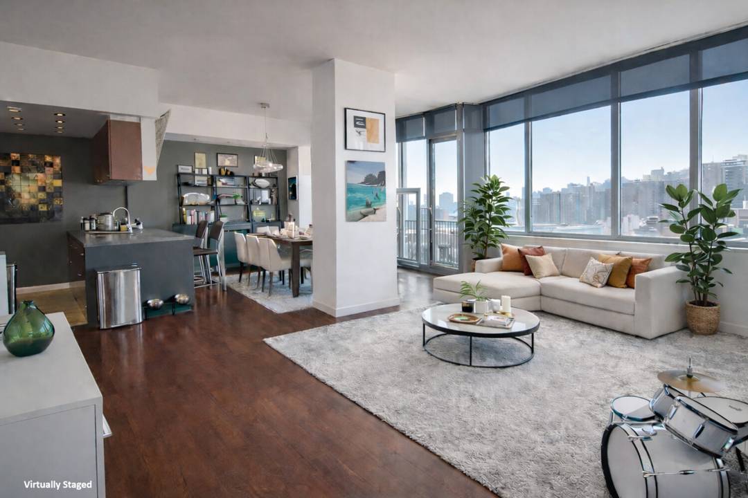 Sweeping Park and Skyline Views from a Sun Filled Corner Three Bedroom with Private Balcony 1485 Fifth Avenue 15H Fifth on the Park Perched high above Fifth Avenue, this sun ...
