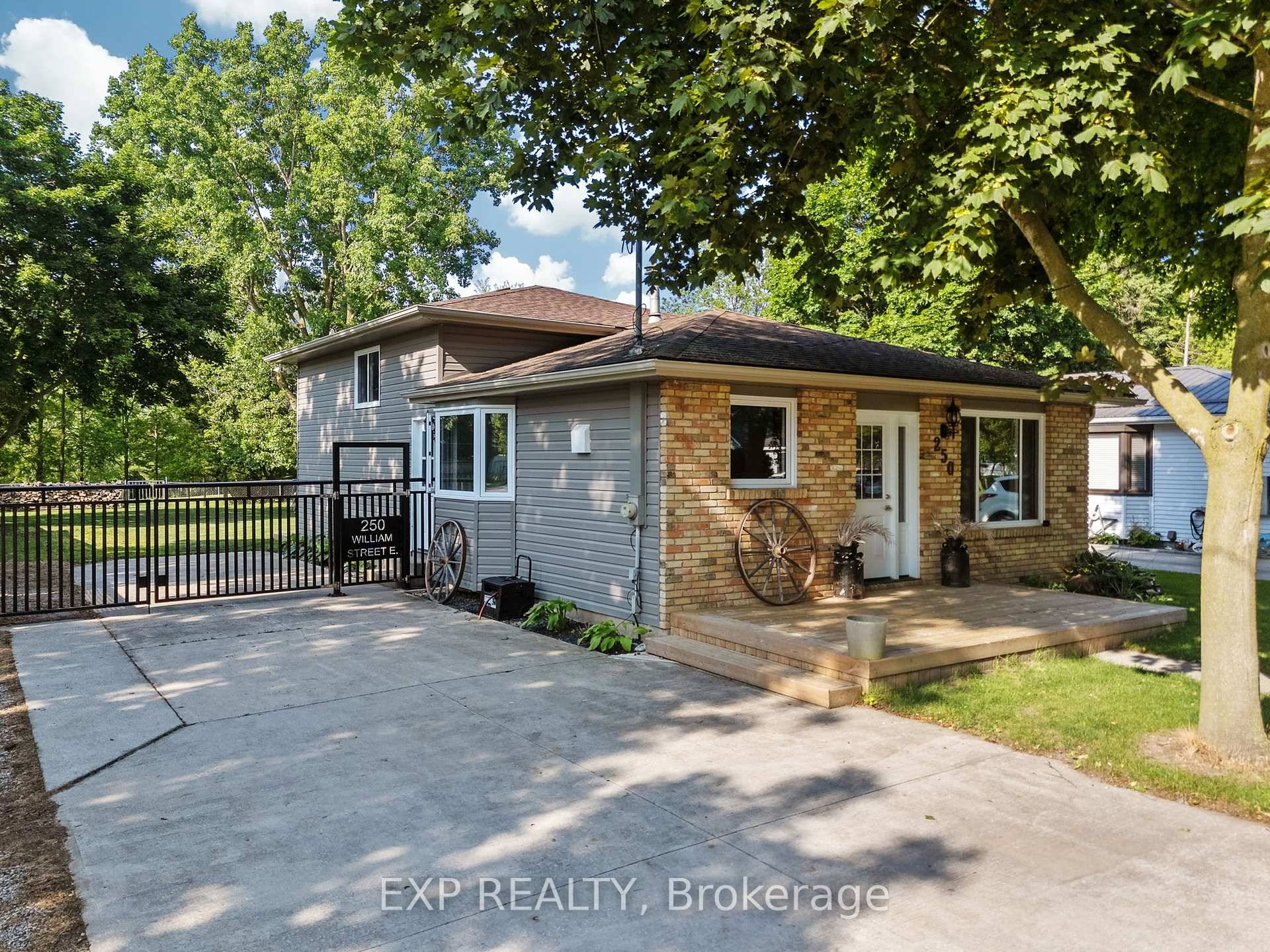 Welcome to 250 William Street East in the heart of Parkhill, Ontario an ideal family home on one of the towns most private and picturesque lots.