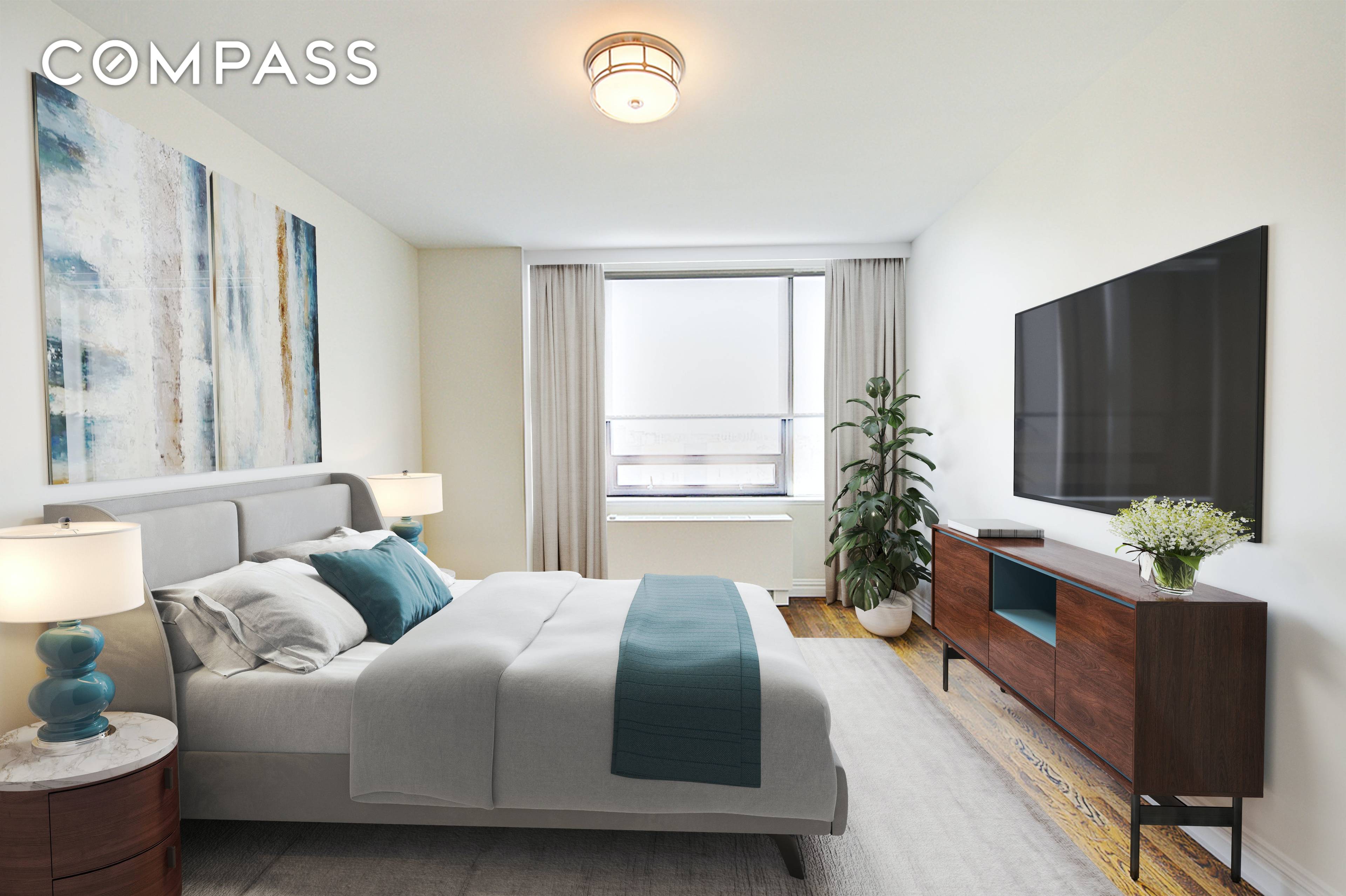 Beautifully renovated condo that offers balcony views of the quaint, Kew Gardens residential neighborhood in Queens.