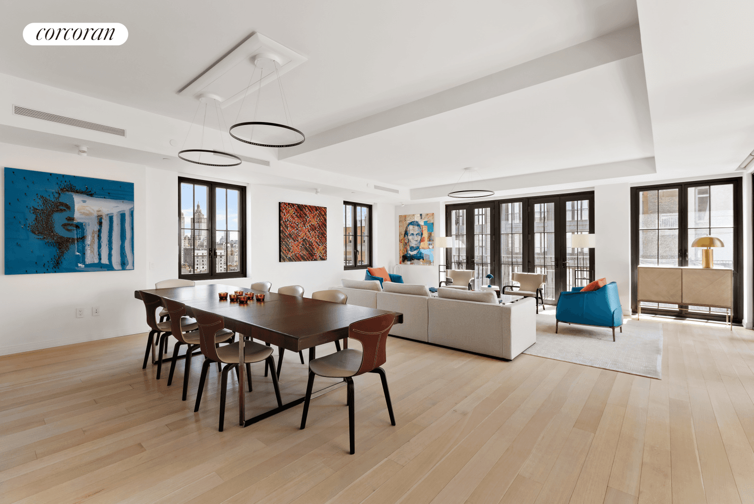 221 West 77th Street, 16 A Refined Full Floor Home with Open City Views and Private Terrace 3, 300 Sq Ft Interior 4 Bedrooms 3 Baths Powder Room South and ...