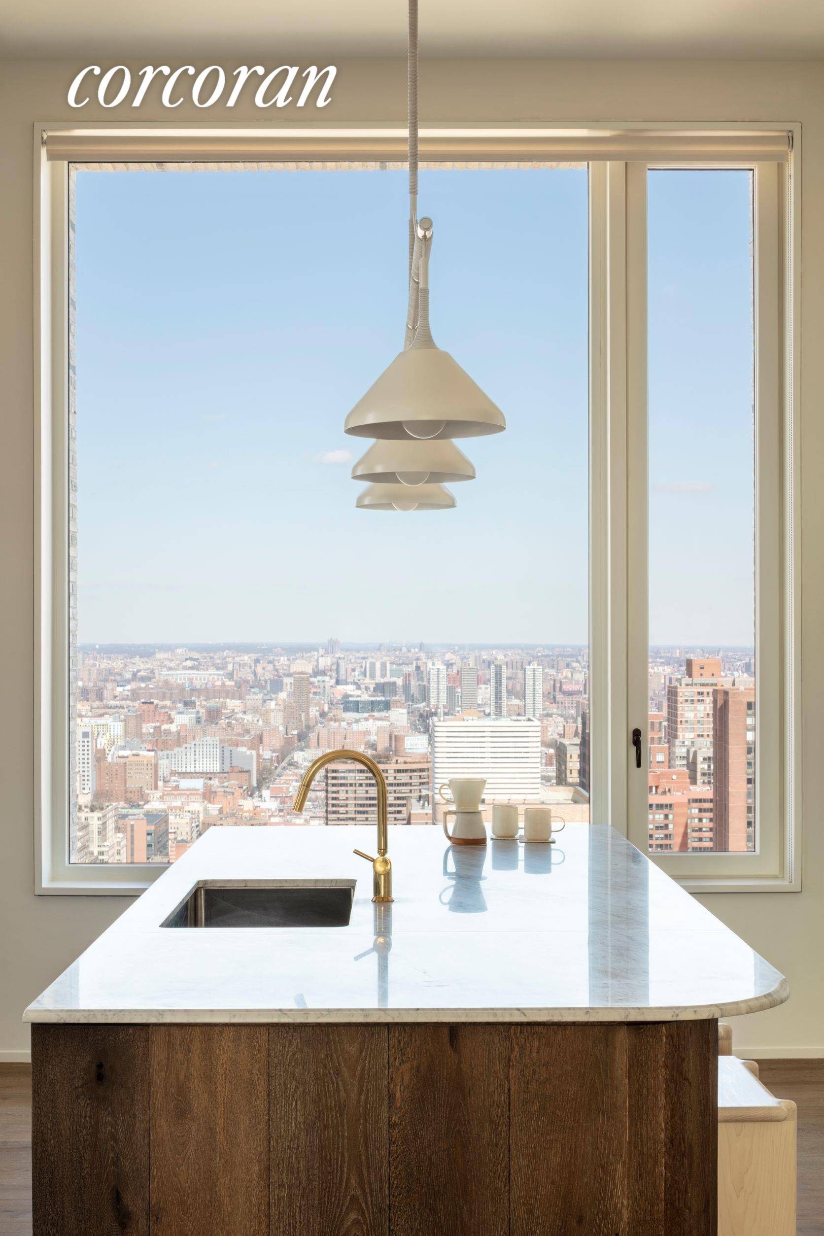 Residence 38W is an exclusive duplex featuring ceiling heights ranging from 14' to as high as 28'.