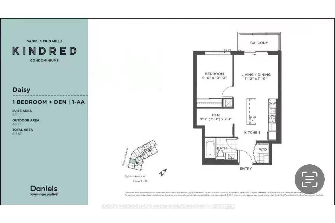 Brand new Kindred Condos by Daniels 1 1 condo with parking in the heart of Erin Mills, one of the finest lifestyles in the GTA !