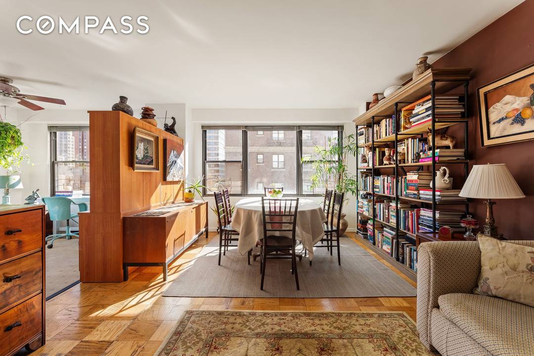 You can't beat the location of this sun filled and spacious corner apartment with open city views.