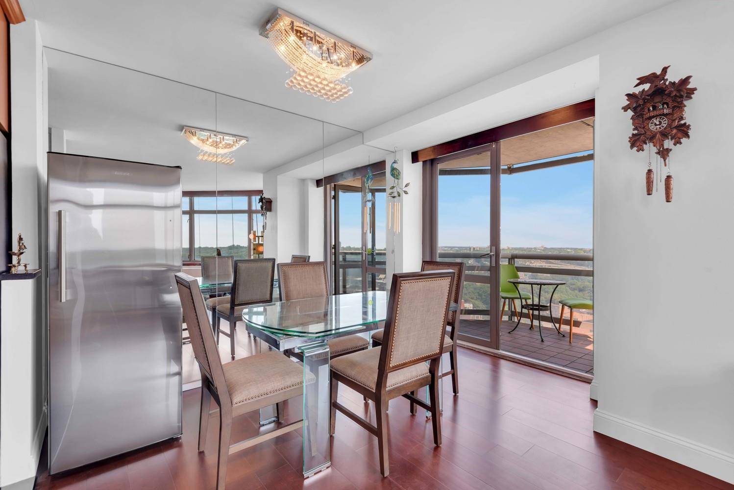 Enjoy Magical Sunrises and Enchanting Sunsets from Your Sky High SanctuaryThis rarely available, high floor corner unit in the highly sought after C line is a gem in the sky.