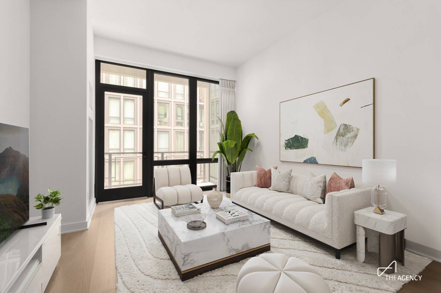 Step into this elegant one bedroom home, complete with a 115 square foot terrace that stretches the full length of the residence.