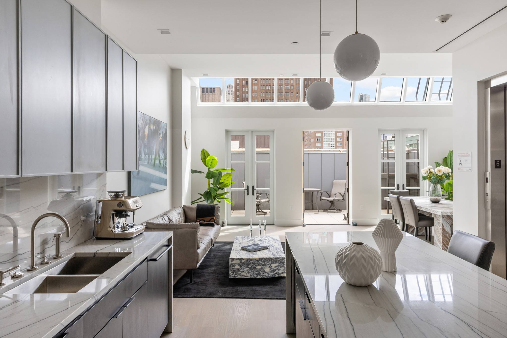 PRICE REDUCTION Check out the PENTHOUSE at 74 GRAND STREET Featuring PRIVATE TERRACE AND ROOF DECKThis epic penthouse is a remarkable 2, 588sf duplex loft with over 1200sf of private ...