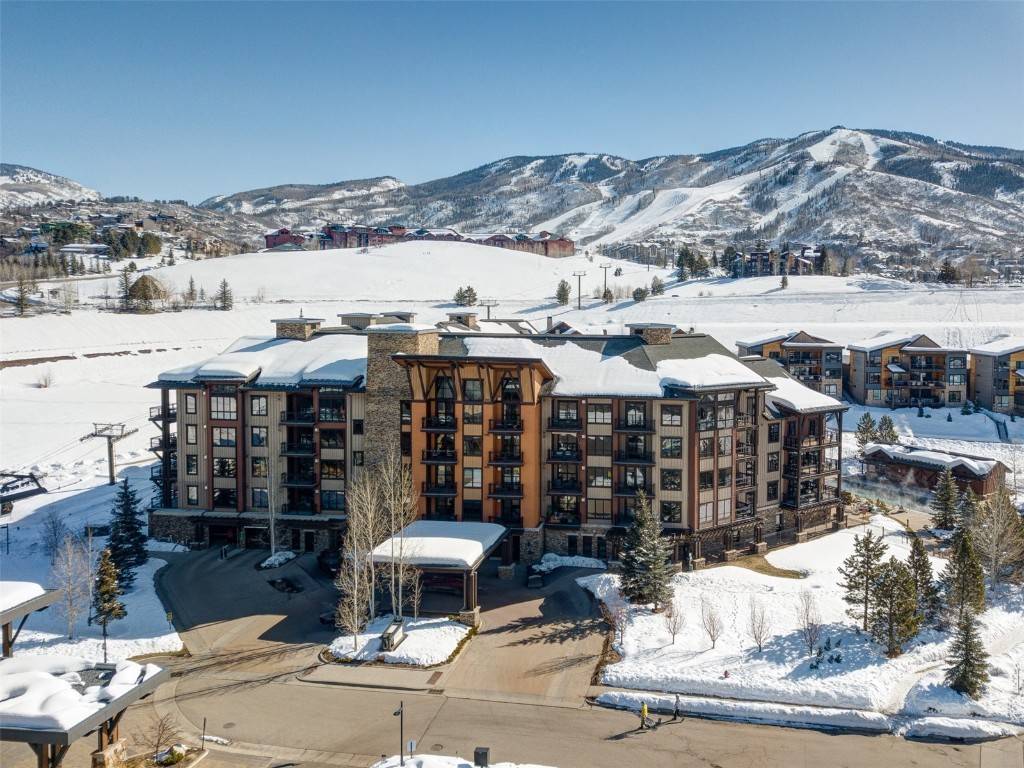 Price reduced ! Convenience and amenity rich Trailhead Lodge at Wildhorse is home to this fully furnished 2 bedroom, 2 bathroom condo located on the 4th floor in Steamboat !