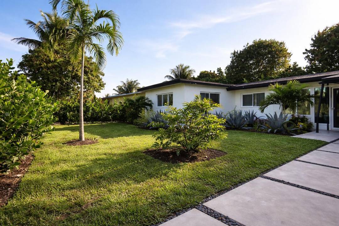 Pool Oasis with tropical fruit farm 4 Bedroom 2 Bathroom house Seasonal or Long term available Pet and Child friendly Turf and Sauna in Florida Room with acoustic wood ceiling ...