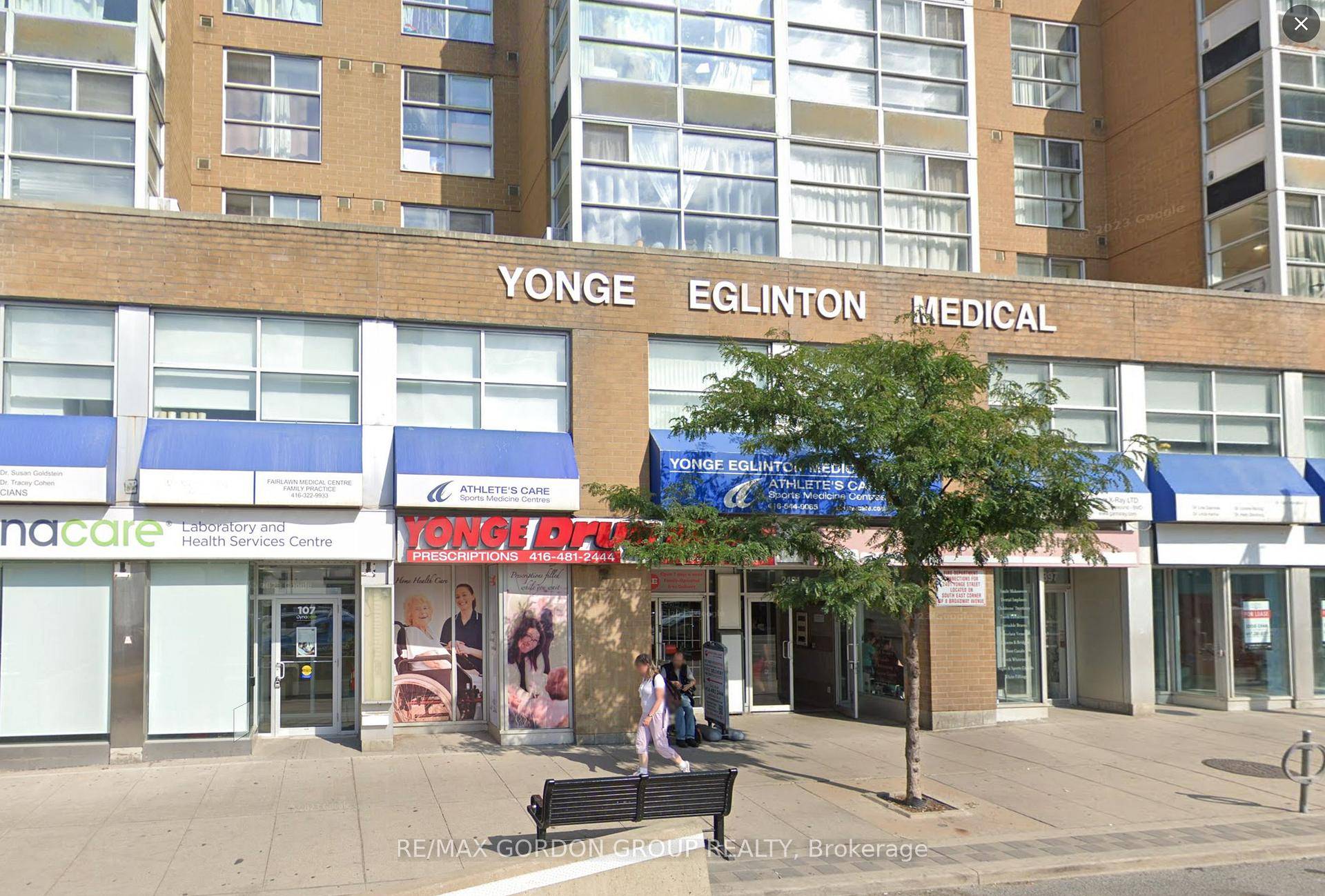 Yonge Eglinton Medical Centre, A High Traffic 2 Storey Mixed Use Medical Office And Retail Building Located a block north of Yonge and Eglinton.