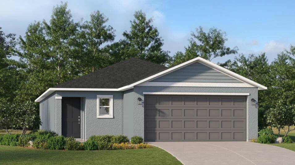 This new home is laid out on a single level for low maintenance living.