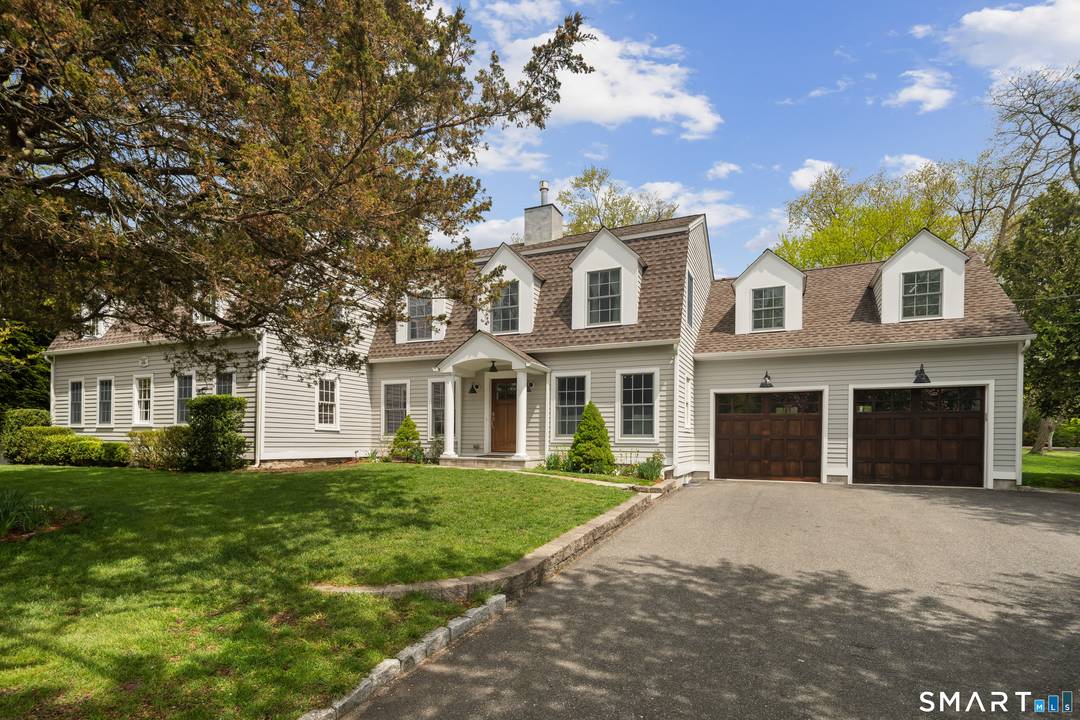 Beautifully renovated 1799 antique Colonial offering timeless charm, modern luxury, flat pool worthy property, and exceptional convenience, just one light to the Greens Farms train.