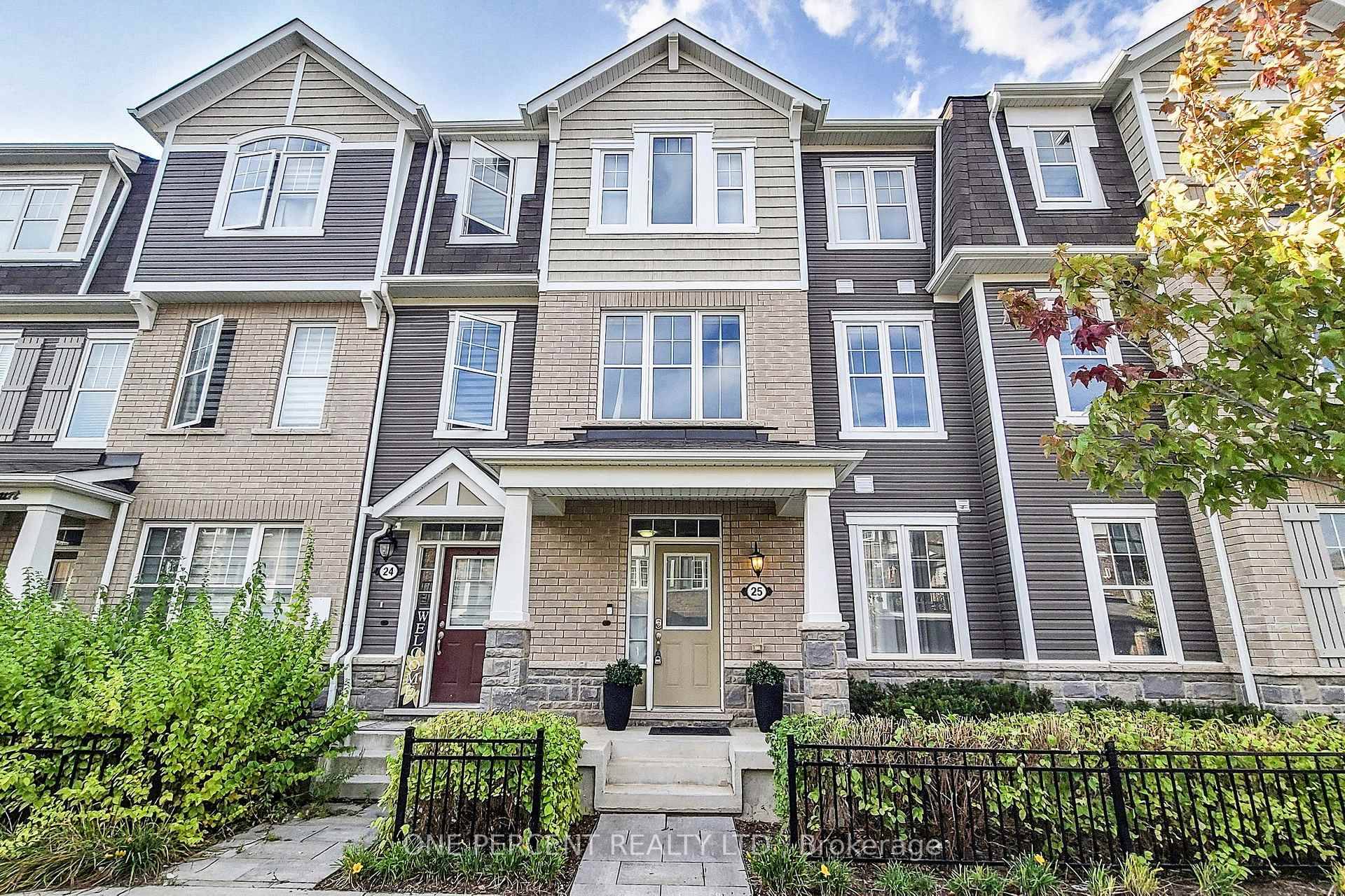 Stunning Three Storey Double Garage Executive Modern Hawthorne Mattamy Town home.