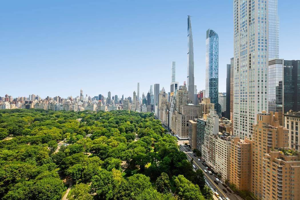 Perched high above Central Park at One Central Park West, this sun flooded corner residence has been meticulously upgraded to the highest standard and boasts expansive vistas of Central Park ...