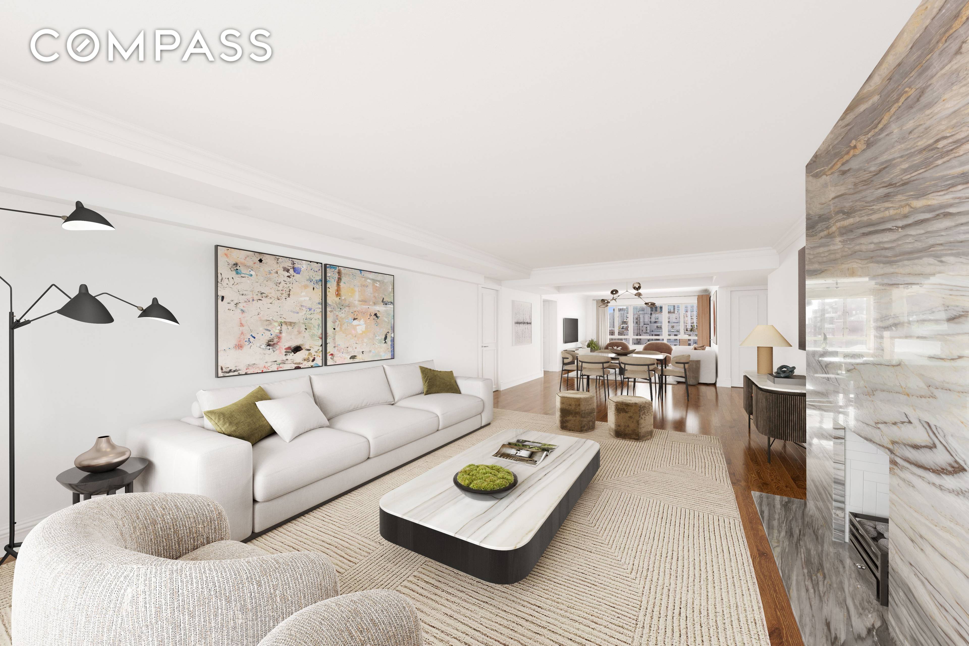 Welcome to Apartment 17A, a gracious 3 bedroom, 3 bathroom home perched on a high floor of one of Park Avenue s premier full service cooperatives.