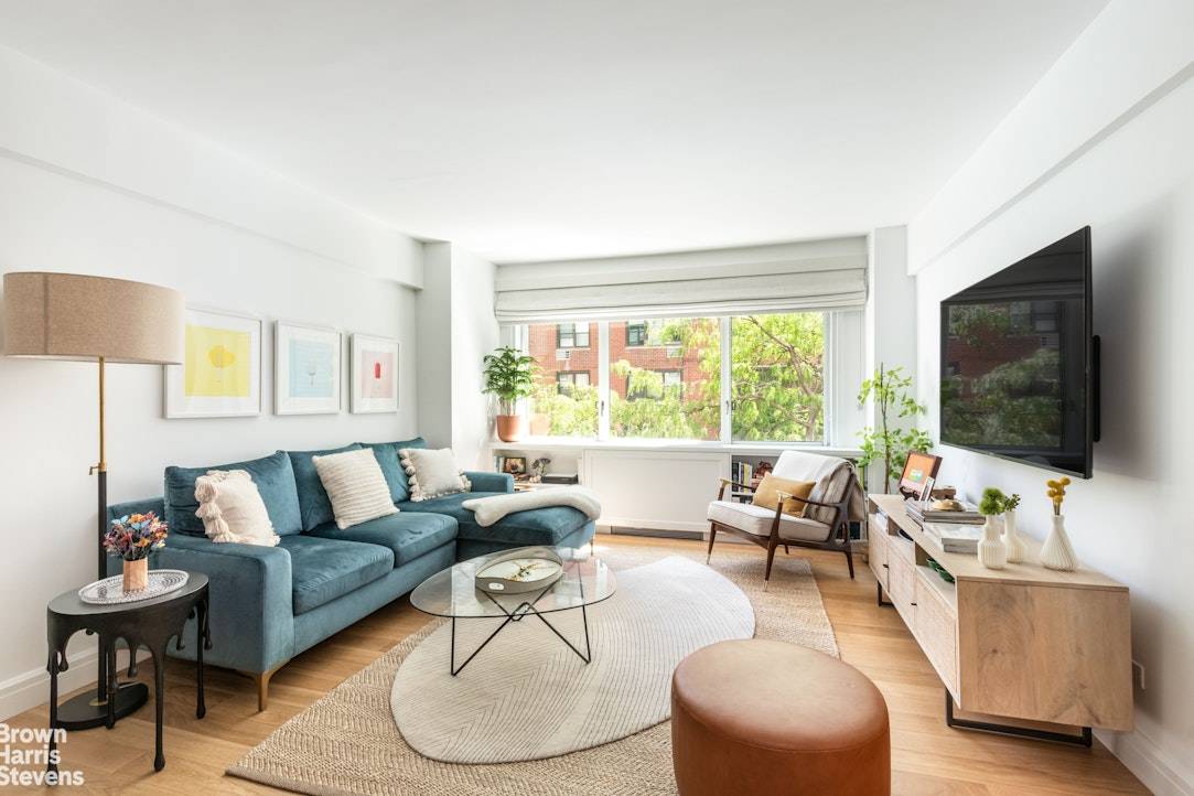 Move right into this impeccably renovated, oversized one bedroom, one bathroom apartment.