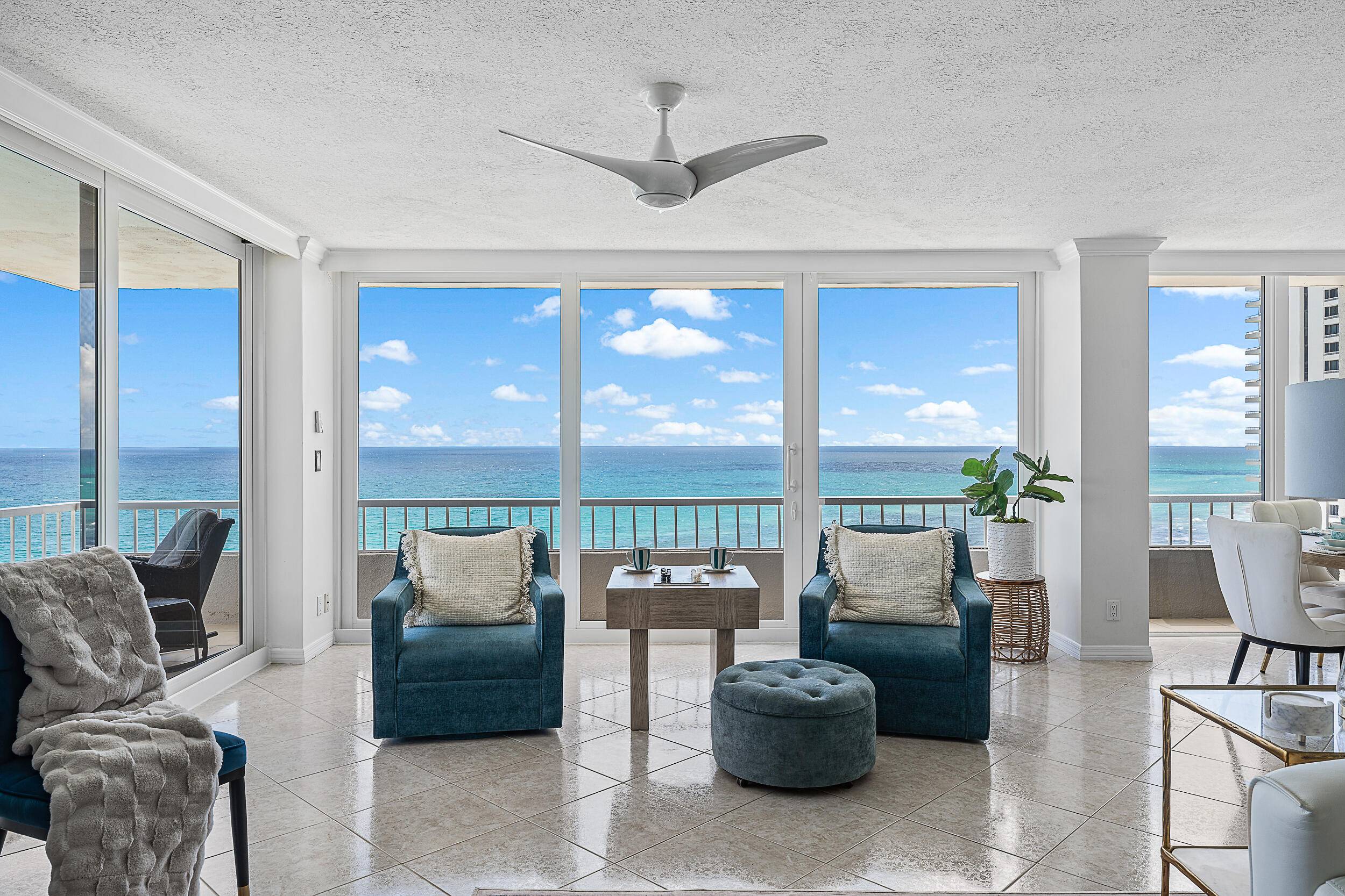 Escape this coming winter with panoramic views surrounded by gorgeous blue turquoise water overlooking the ocean to the east, John MacArthur State Park just north with a wrap around balcony ...