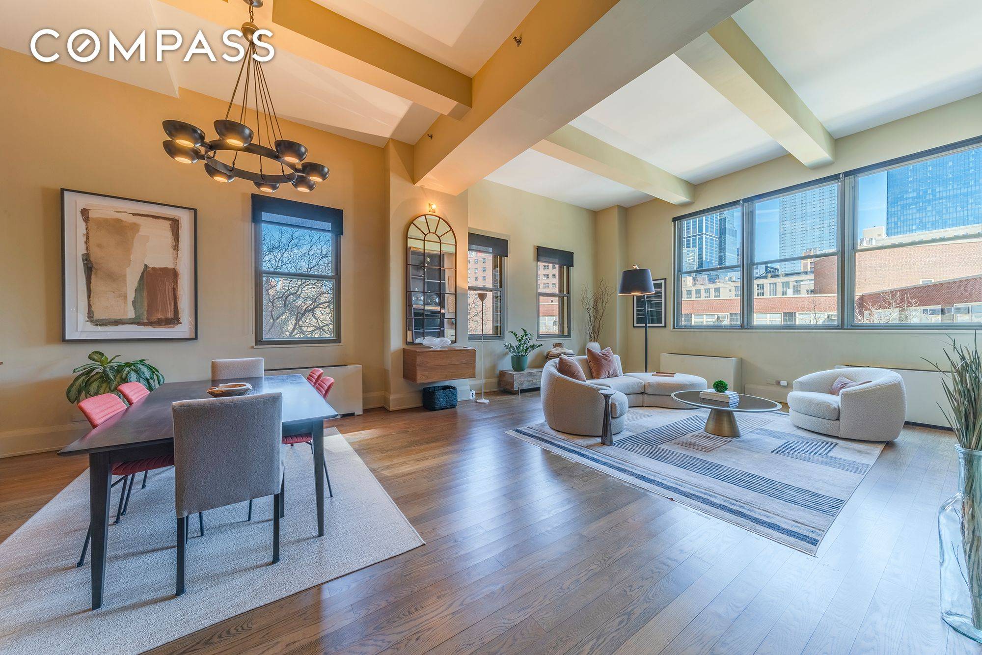 Residence 3E is a stunning 1, 700 square foot corner two bedroom loft in West Chelsea's renowned Heywood Condominium at 263 Ninth Avenue.