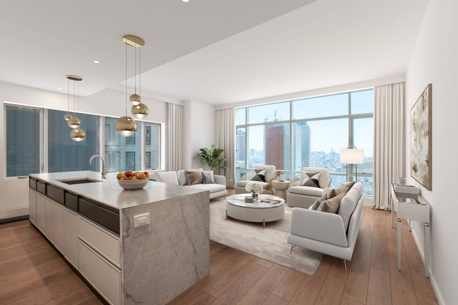 Welcome to Residence 30A at The Beekman Residences, a glass wrapped aerie suspended above the rhythm of Downtown Manhattan.