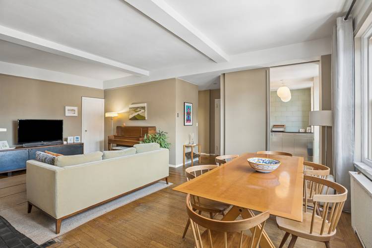 High floor One bedroom at 59 W 12th St Featuring an oversize chef's dream kitchen with an adjoining terrace perfect for growing fresh herbs and flowers.