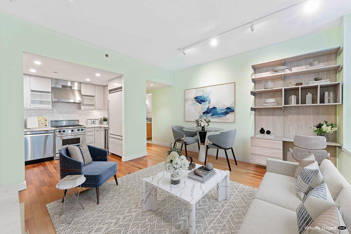 This condo has one king sized bedroom and also one home office smaller bedroom, as well as two full baths, and has been recently renovated.