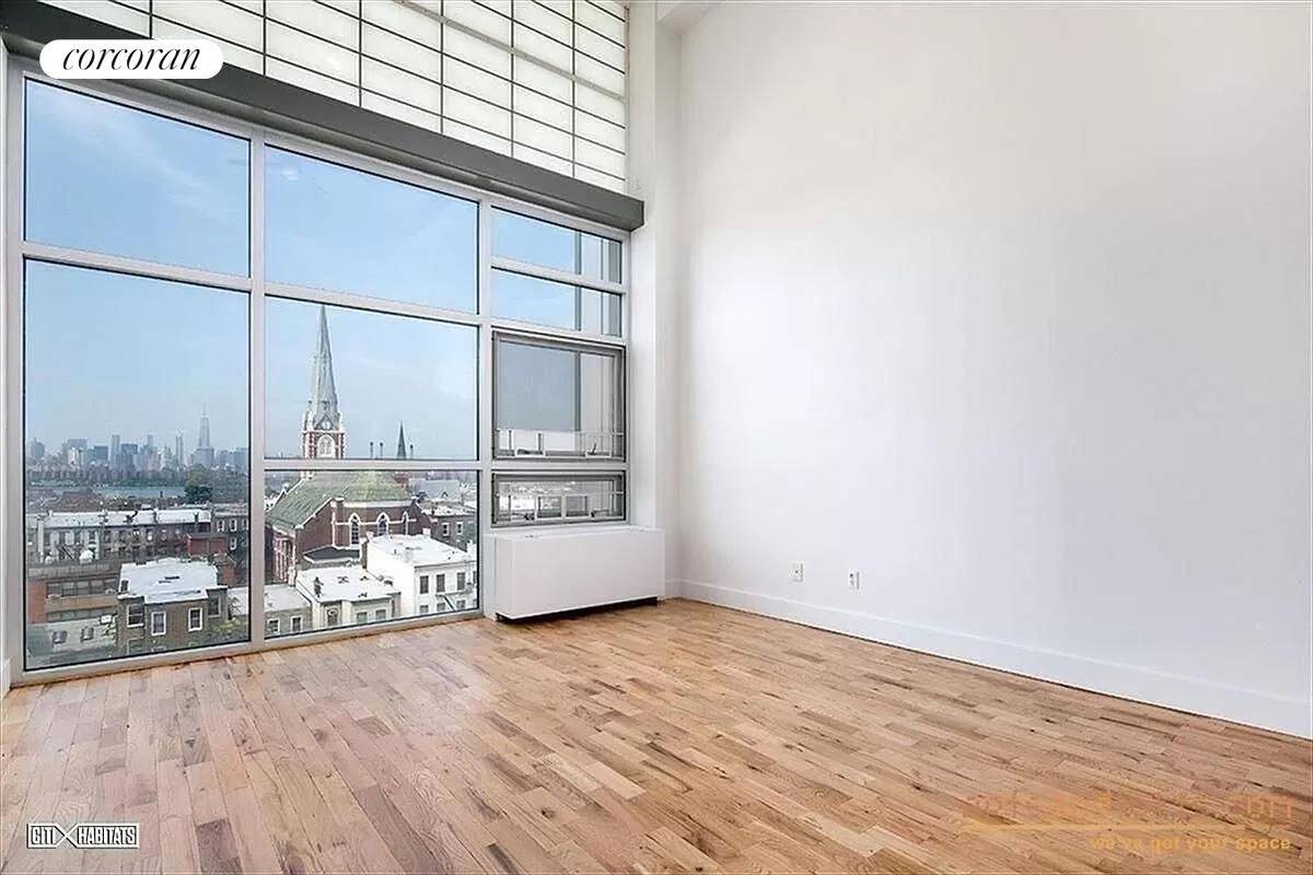 Charming studio duplex featuring high ceilings.