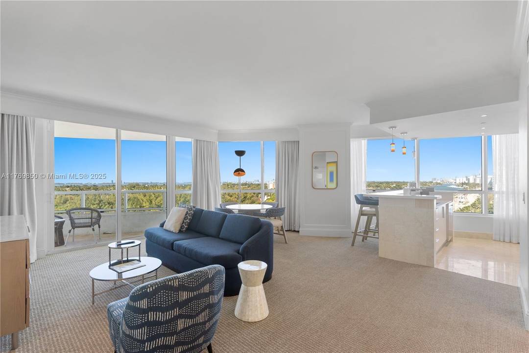 Enjoy full service, vacation style living in this furnished turnkey corner unit at the Fontainebleau II Tresor with beautiful unobstructed ocean, Indian creek, amp ; city views.