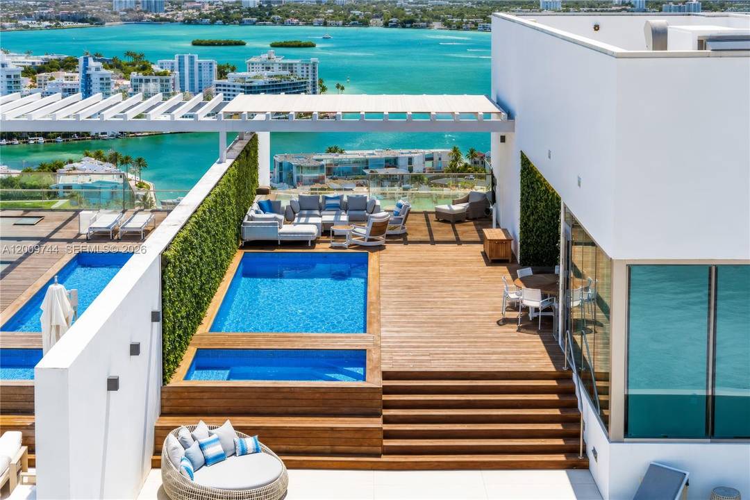 Rare two story upper PH in Bal Harbour's most coveted tower.