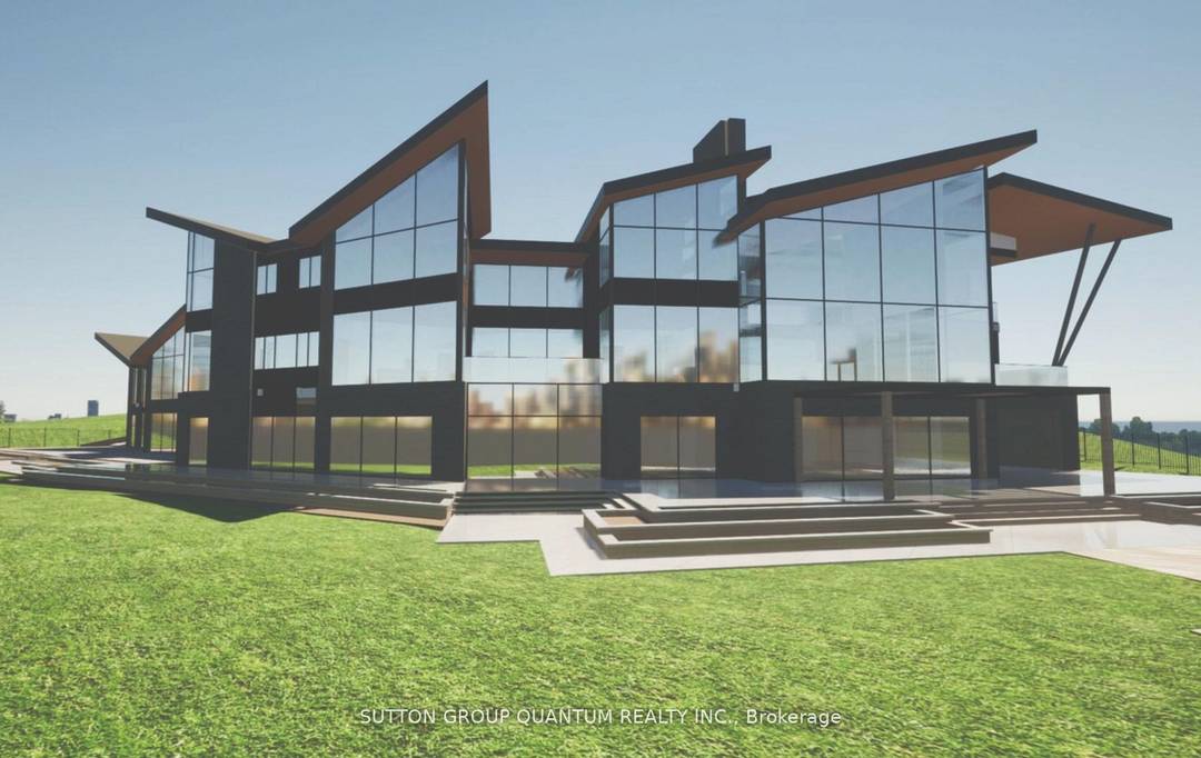 Very Rare ! This Spectacular One Acre Waterfront Lot 266 FT WATER FRONTAGE on Lake Ontario with unobstructed views of the Toronto Skyline and miles of glistening water.