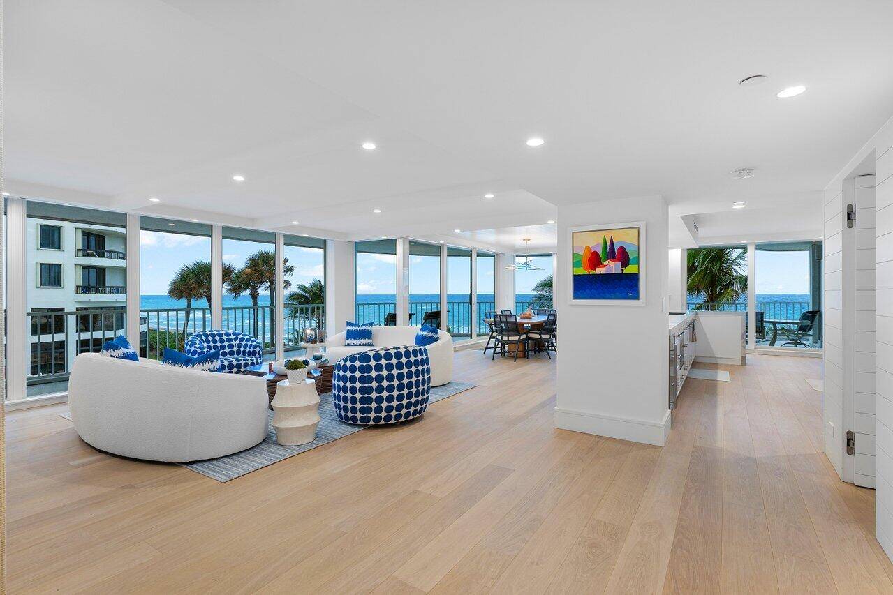 Prepare to be captivated by an extraordinary and unexpected experience as you step into this magnificent oceanfront apartment, offering the quintessential Florida lifestyle without any of the usual hassles.