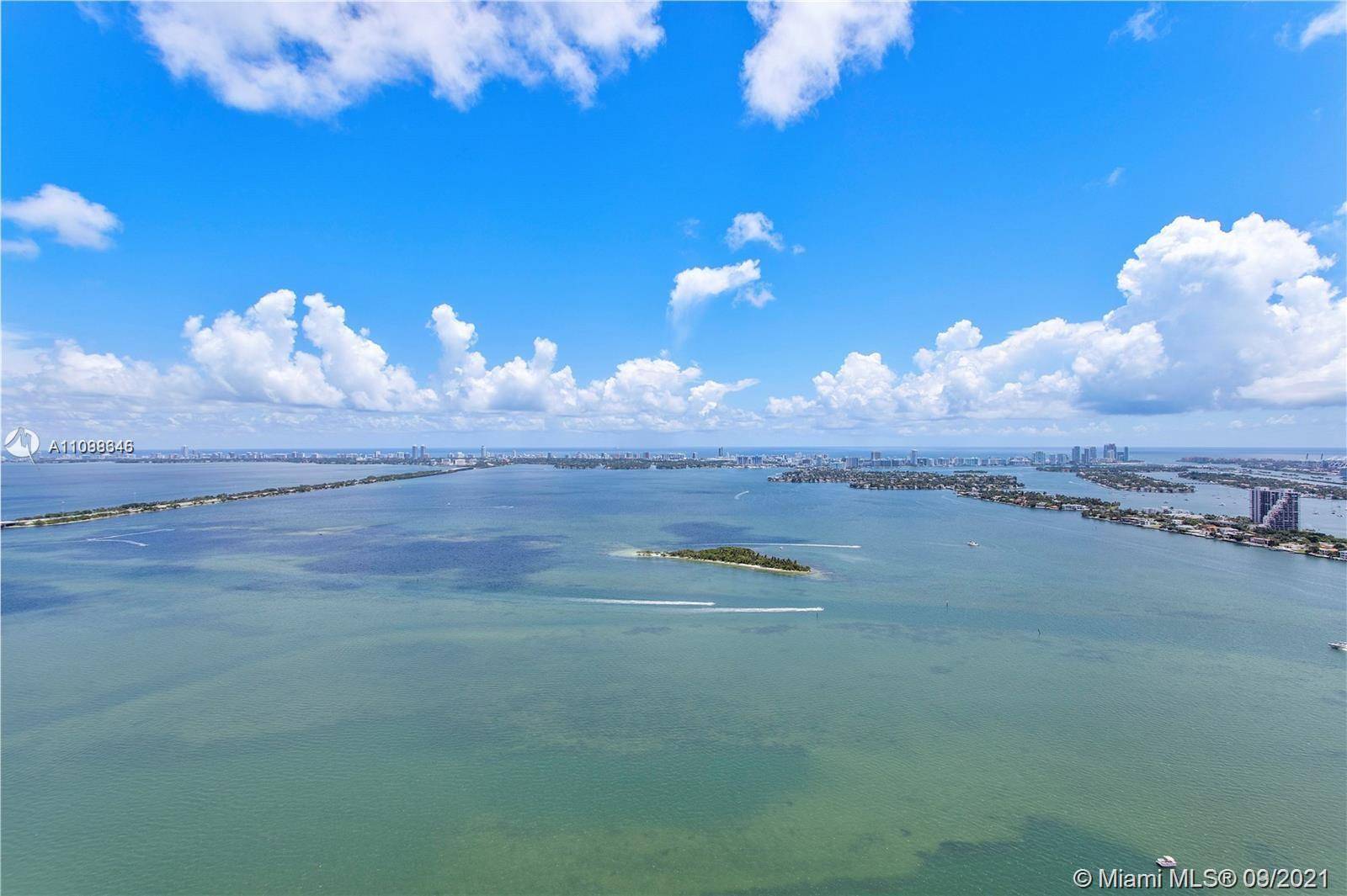 Impeccable waterfront sky residence on the South corner in the highest top tier at Elysee.