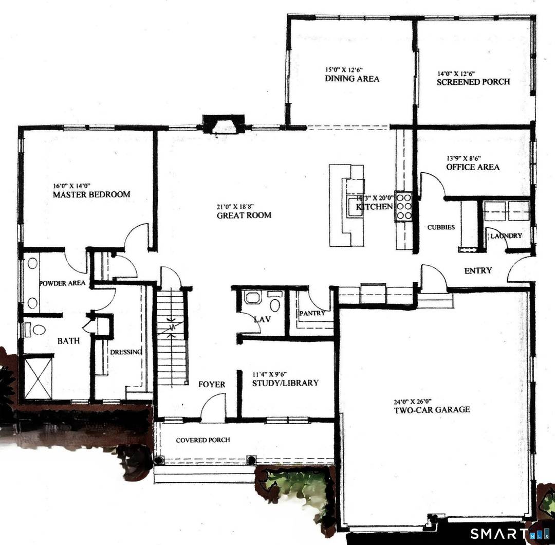 Here is your opportunity to build this beautifully designed 2, 814 sq ft Cape style home privately situated on a rear lot !