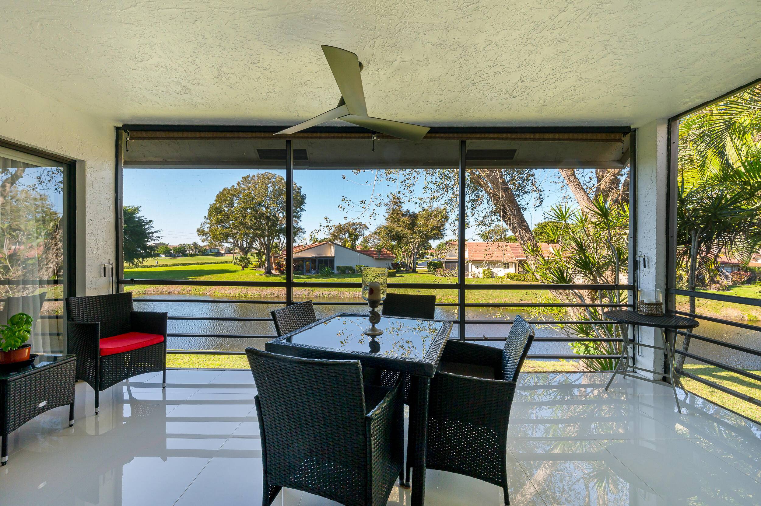 MOTIVATED SELLER ! GORGEOUS COMPLETELY RENOVATED 2nd floor 2 bed 2 bath TURNKEY condo with an amazingly PEACEFUL lake view in Fairway Park of Indian Spring Country Club.