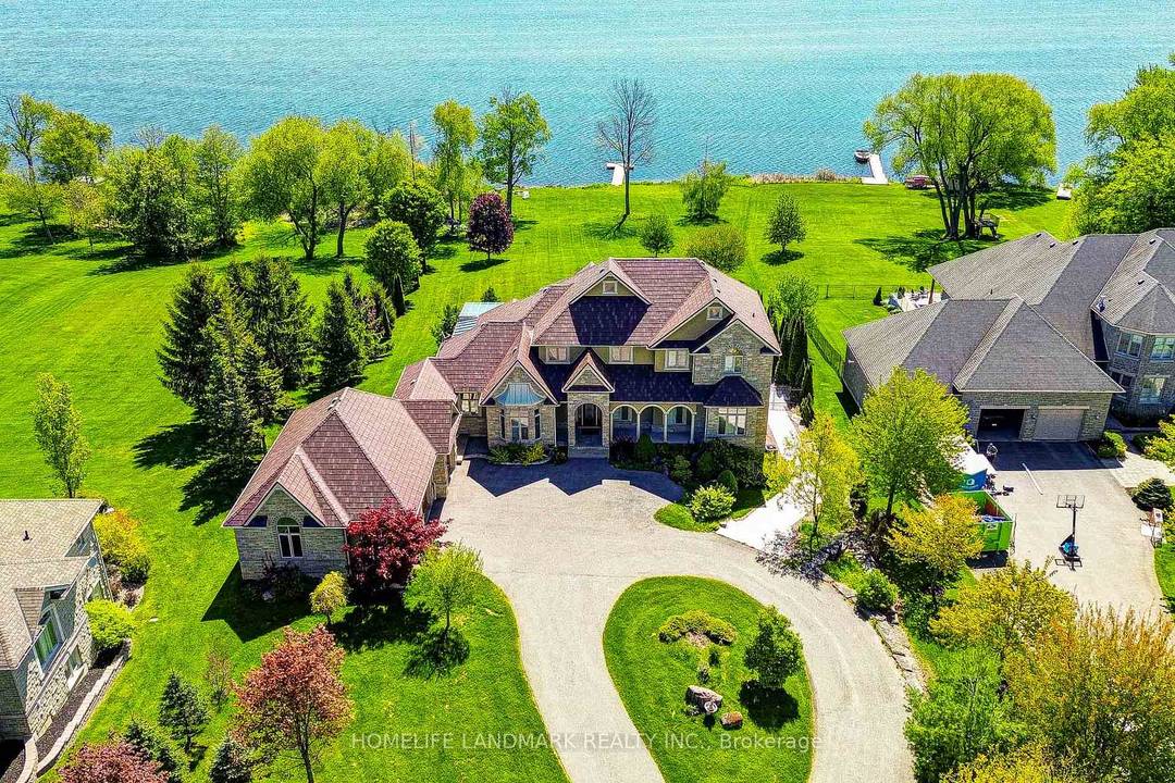 Over 1. 75 Acres Custom Blt Lake Front 155 Ft Of Waterfront Absolutely stunning lakefront estate home On Lake Scugog.