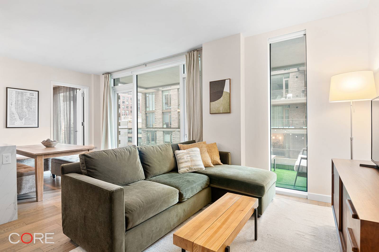 Introducing 8K, a bright and spacious 1, 057 square foot home offering two bedrooms and two bathrooms, featuring 10 foot ceilings and large floor to ceiling windows.