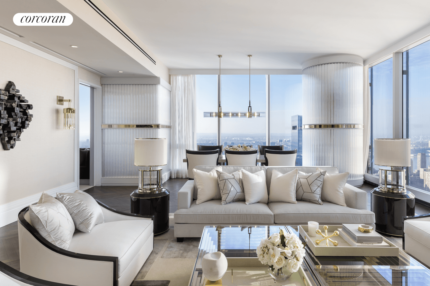 Reside over 550' above New York City in this residence at Central Park Tower.