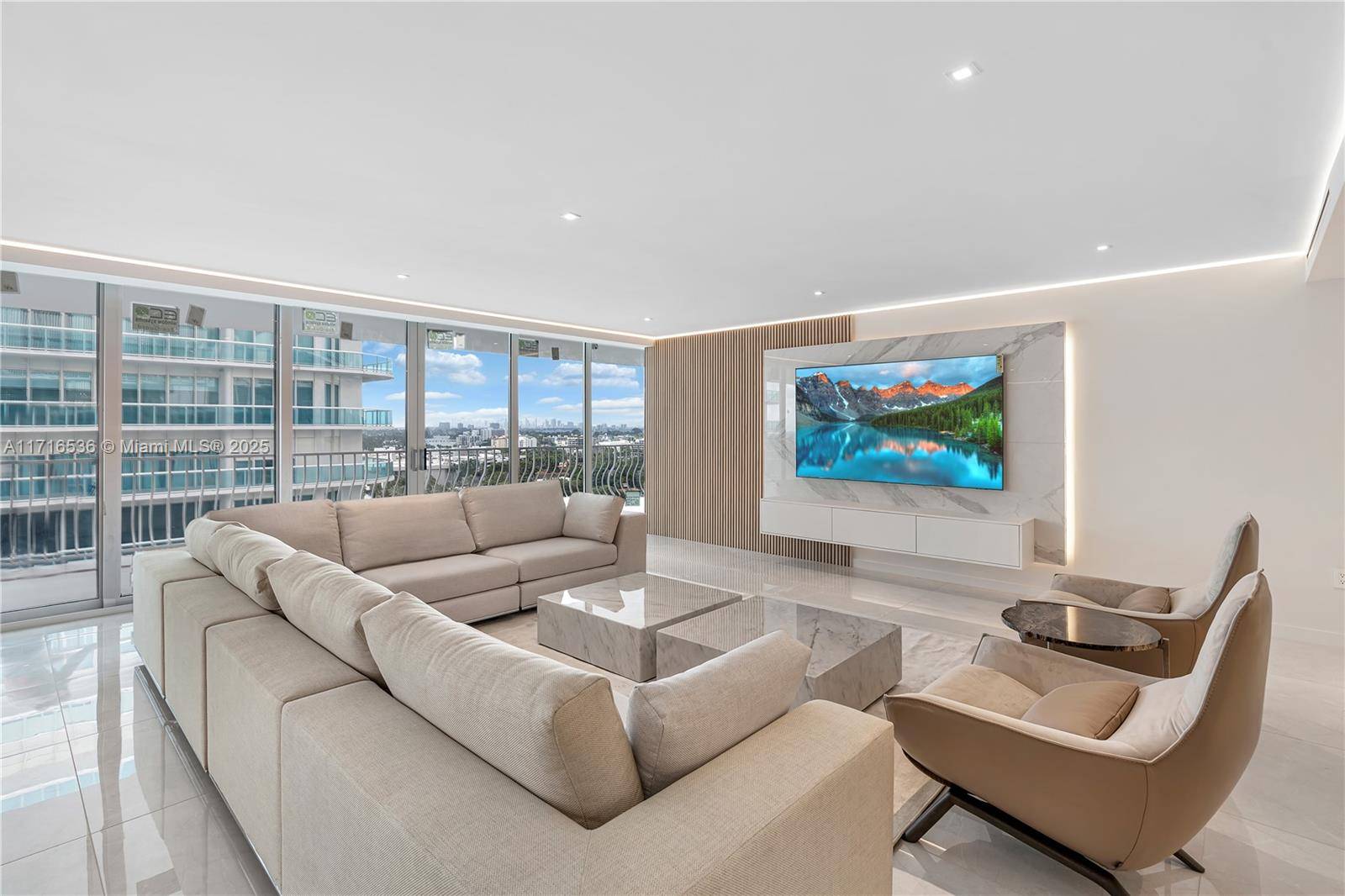 Pure Luxury ! Enjoy this stunning gut renovated 3340 sqft high end home in the sky w 4 BR s office maid s Rm and 4.